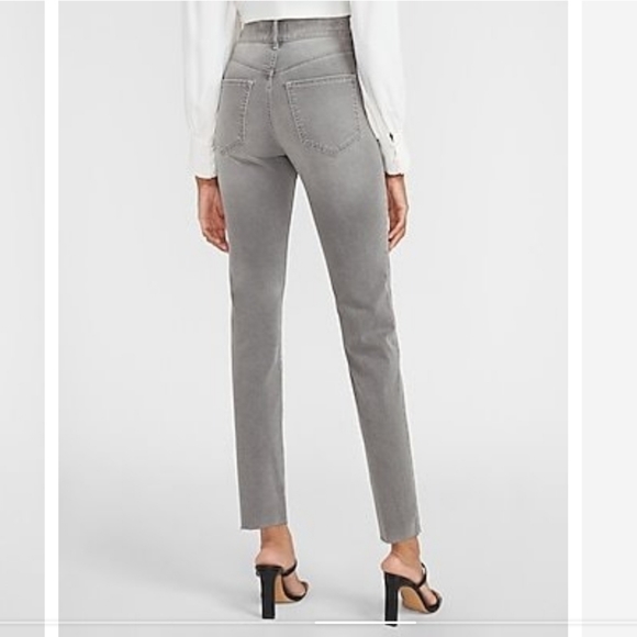 High waisted slim gray jeans - Picture 2 of 11